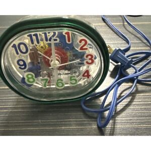 Ingraham Toastmaster 49-628 Transparent MulticolorGear Alarm Clock Works USA VTG